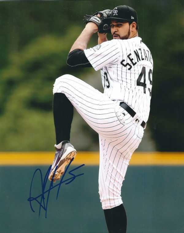 AUTOGRAPHED ANTONIO SENZATELA 8X10 Colorado Rockies Photo
