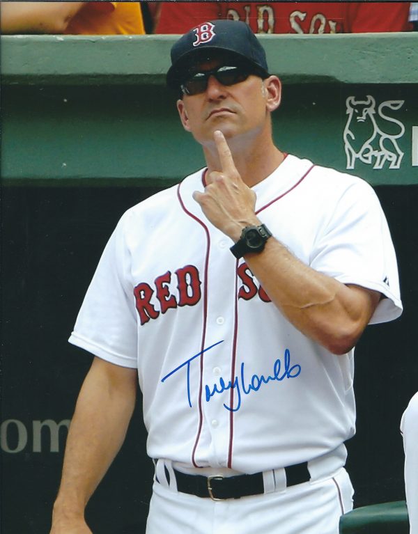 AUTOGRAPHED TOREY LOVULLO 8X10 Boston Red Sox photo