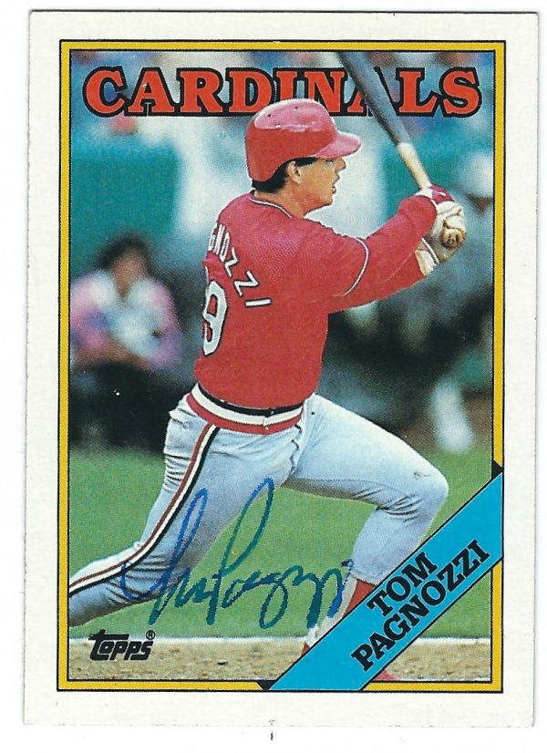 Autographed TOM PAGNOZZI 1988 Topps Card