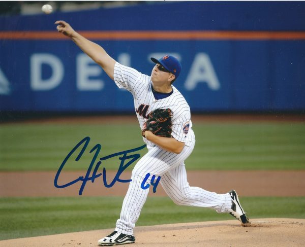 Autographed CHRIS FLEXEN 8X10 New York Mets photo