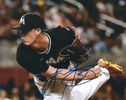 AUTOGRAPHED AUSTIN BRICE 8X10 Miami Marlins Photo