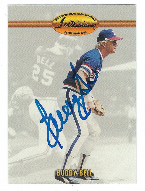 Autographed BUDDY BELL 1993 TED WILLIAMS Card