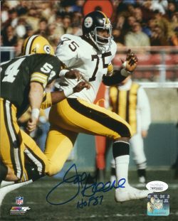 Autographed JOE GREENE 8X10 Pittsburgh Steelers Photo JSA