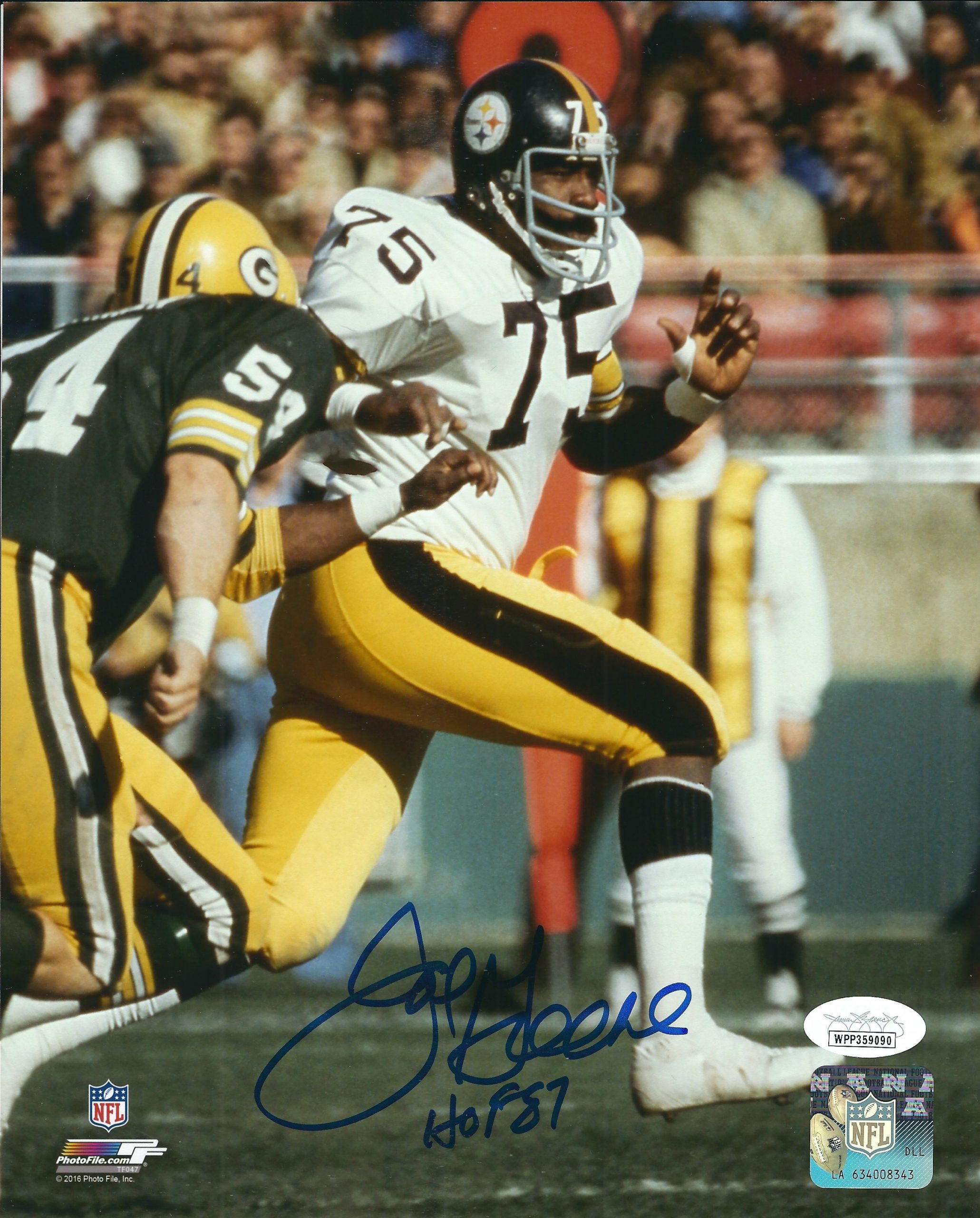 Autographed JOE GREENE 8X10 Pittsburgh Steelers Photo JSA - Main Line  Autographs