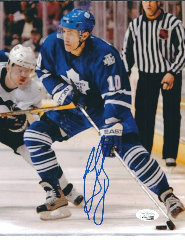 AUTOGRAPHED RON FRANCIS 8X10 Toronto Maple Leafs Photo JSA