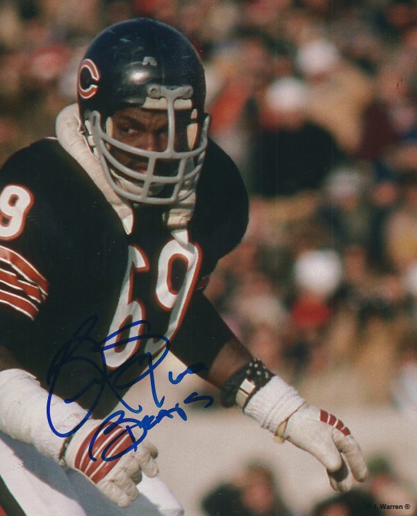 Autographed REVIE SOREY 8X10 Chicago Bears Photo