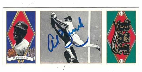 Autographed AL BUMBRY 1993 Upper Deck BAT Card