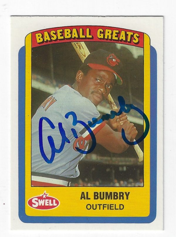 Autographed AL BUMBRY 1990 Swell Card