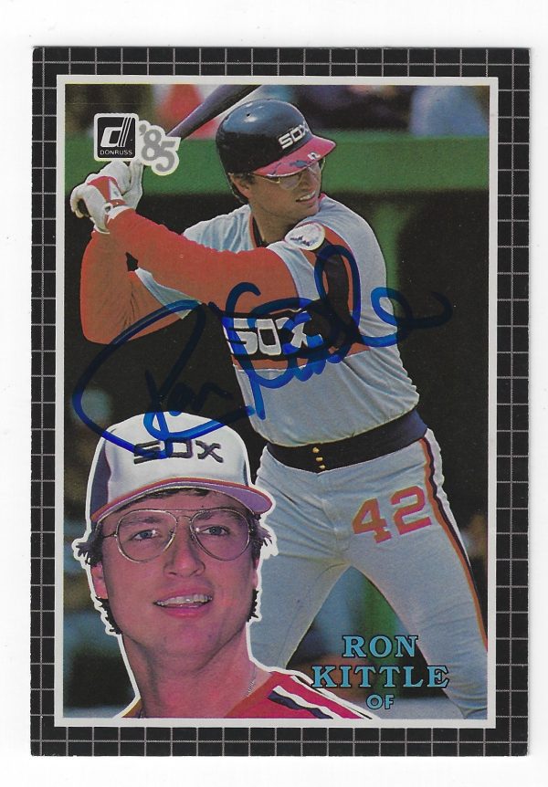 Autographed Ron Kittle White Sox 1985 Donruss Action All Star card #13 w/ COA