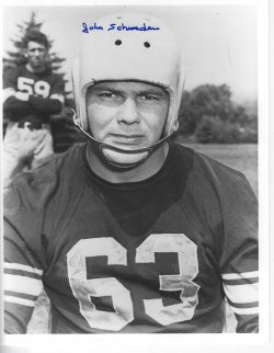 Autographed JOHN SCHWEDER 8x10 Pittsburgh Steelers photo