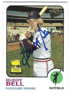 Autographed BUDDY BELL 2004 All Time Fan Favorites Card