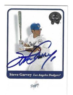 Autographed STEVE GARVEY 2001 Fleer Greats of the Game Card