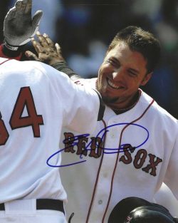AUTOGRAPHED ERIC HINSKE 8X10 Boston Red Sox photo