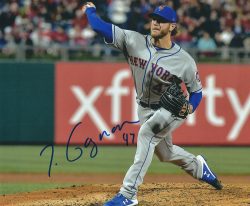 Autographed DREW GAGNON 8X10 New York Mets photo