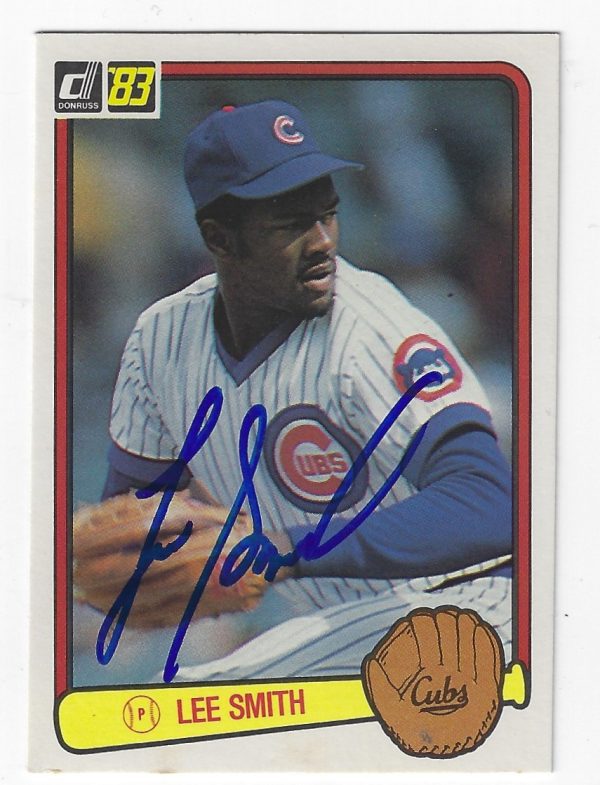 LEE SMITH Autographed 1983 Donruss Card