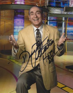 Autographed DICK VITALE 8X10 Basketball Hall of Fame photo