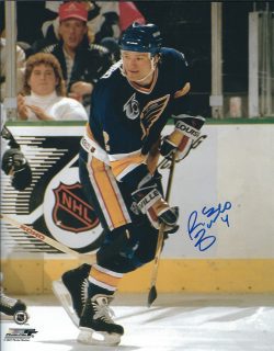 Autographed RICK ZOMBO 8x10 St. Louis Blues Photo