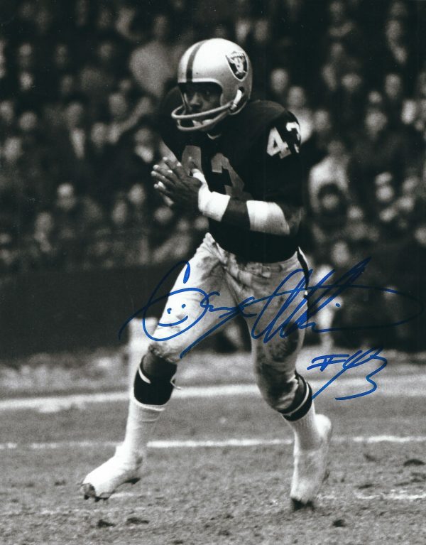 Autographed GEORGE ATKINSON 8X10 Oakland Raiders photo