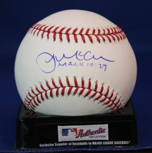 Signed James McCann Rawlings Official Major League Baseball with COA