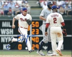 AUTOGRAPHED JARED HUGHES 8X10 Philadelphia Phillies Photo