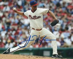 AUTOGRAPHED JARED HUGHES 8X10 Philadelphia Phillies Photo