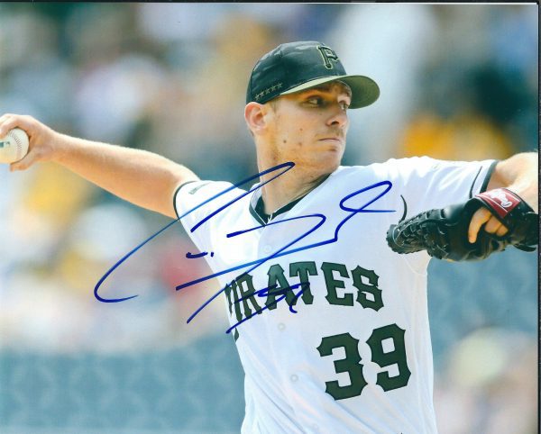 Autographed CHAD KUHL 8X10 Pittsburgh Pirates Photo