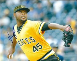AUTOGRAPHED MICHAEL FELIZ 8X10 Pittsburgh Pirates Photo