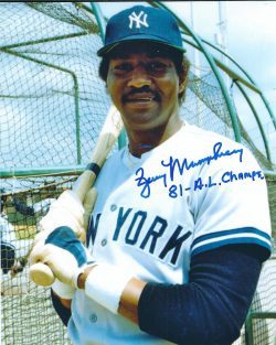 AUTOGRAPHED JERRY MUMPHREY 8x10 New York Yankees Photo