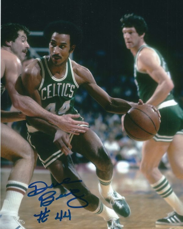 Autographed DAVE BING 8X10 BOSTON CELTICS photo