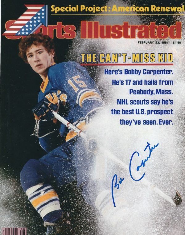 Autographed BOBBY CARPENTER 8X10 Washington Capitals Photo