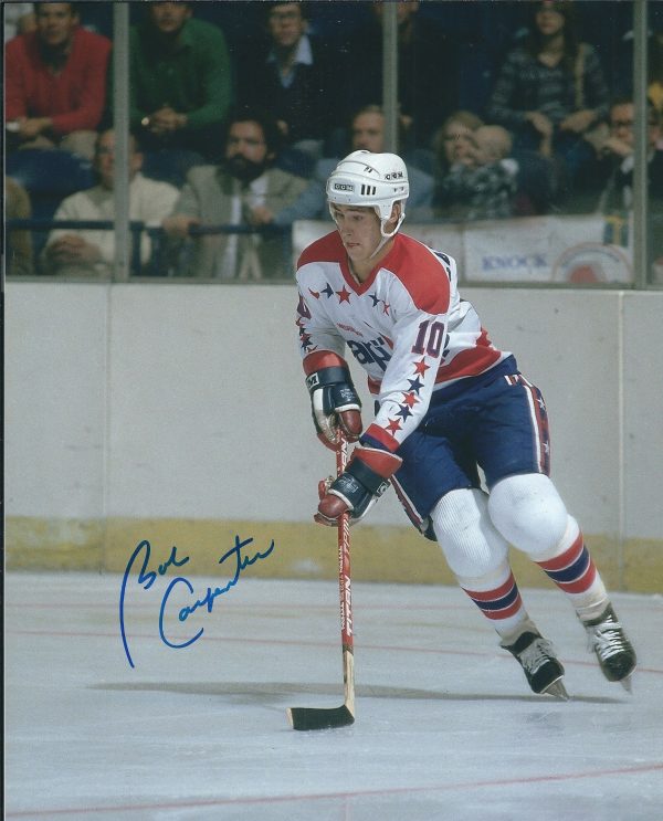 Autographed BOBBY CARPENTER 8X10 Washington Capitals Photo