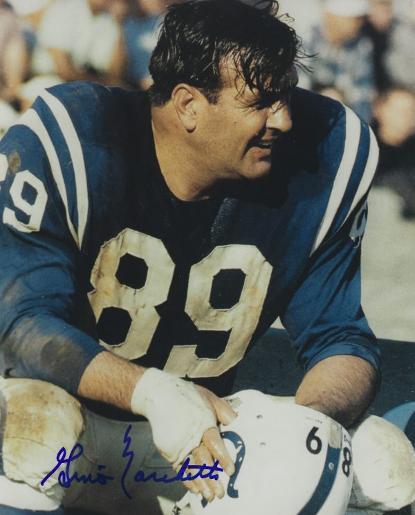 Autographed GINO MARCHETTI Baltimore Colts 8x10 photo