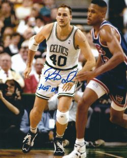 Autographed DINO RADJA 8X10 Boston Celtics photo