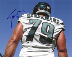 Autographed TODD HERREMANS 8X10 Philadelphia Eagles Photo