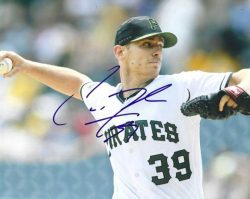 Autographed CHAD KUHL 8X10 Pittsburgh Pirates Photo