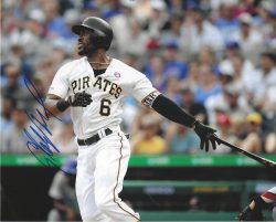 Autographed STARLING MARTE 8X10 Pittsburgh Pirates Photo