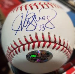 Autographed JAVIER VAZQUEZ Official Major League Baseball