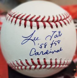 Autographed LEE TATE Official Major League Baseball