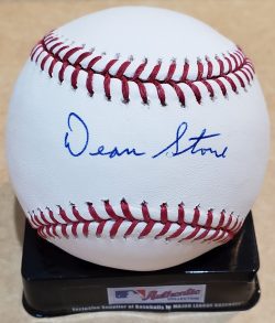 Autographed DEAN STONE Official Major League Baseball