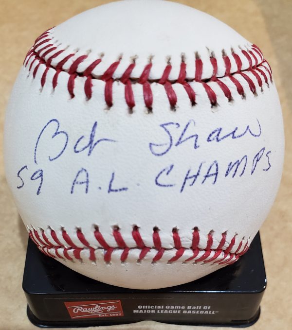 Autographed BOB SHAW Official Major League Baseball