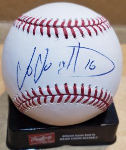 Autographed JOE MATHER Official Major League Baseball