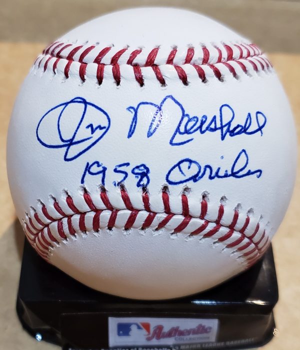 Autographed JIM MARSHALL Official Major League Baseball