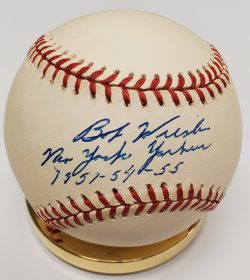 Autographed BOB WIESLER Official American League Baseball