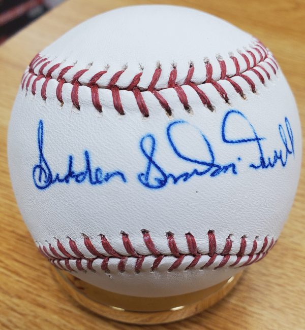 Autographed SUDDEN SAM MCDOWELL Official Major League Baseball
