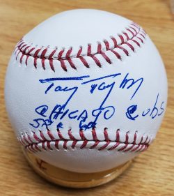 Autographed TONY TAYLOR Official Major League Baseball
