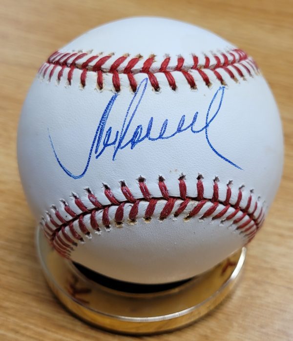 Autographed JUAN SAMUEL Rawlings Official Major League Baseball with COA