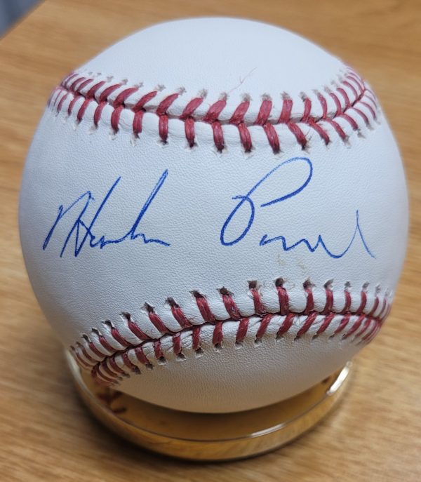 Autographed HOSKEN POWELL Official Major League Baseball