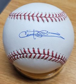 Autographed Carlos Pena Official Rawlings Major League Baseball