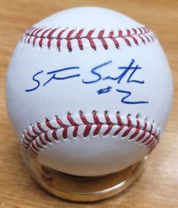 Autographed STEVE SMITH Official Major League Baseball