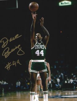 Autographed DAVE BING 8X10 BOSTON CELTICS photo
